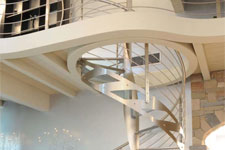 Scala a Chiocciola per interni Milano mod. CRISTAL